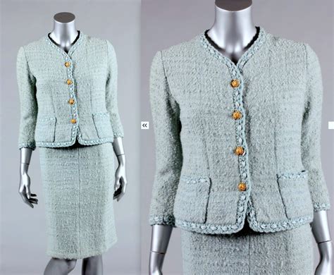 vintage chanel pant suit|chanel inspired tweed suit.